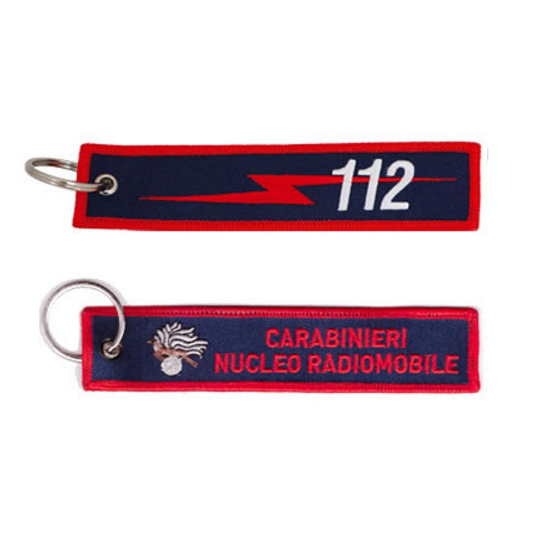 Portachiavi Ricamato 112 Nucleo Radiomobile Carabinieri
