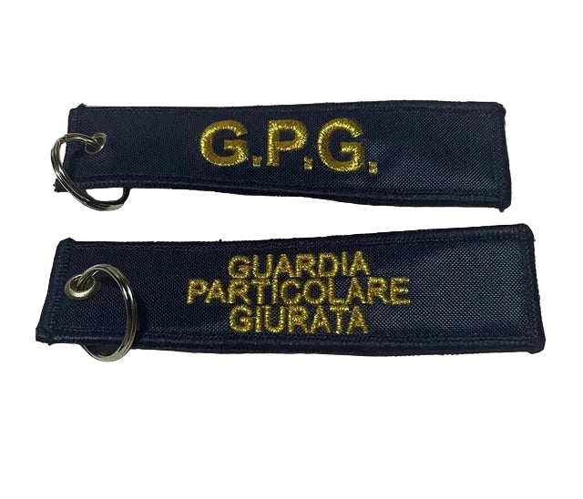 Portachiavi Ricamato GPG (Guardia Particolare Giurata)