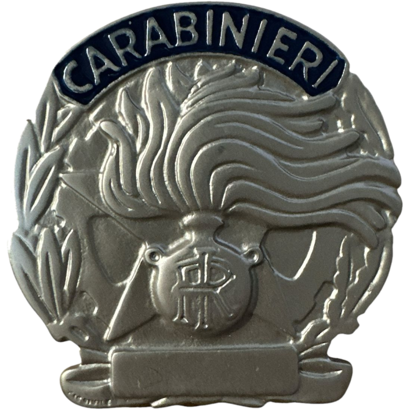 Distintivo Placca Carabinieri Argento Satinato