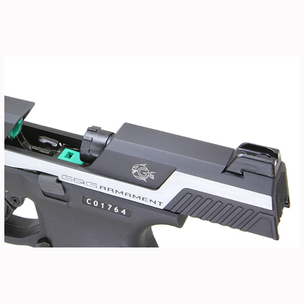 Pistola a Gas G&G mod. PIRANHA MK I SILVER