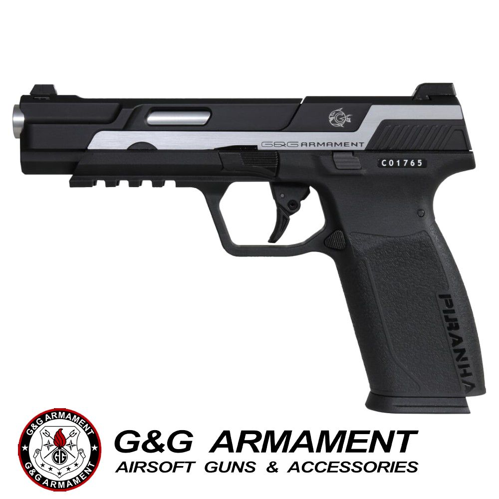 Pistola a Gas G&G mod. PIRANHA MK I SILVER