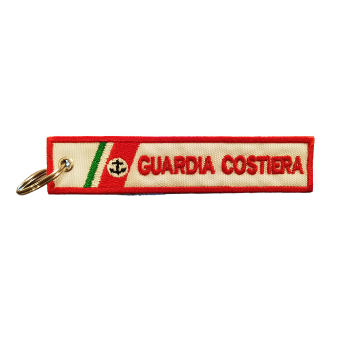 Portachiavi Ricamato Guardia Costiera