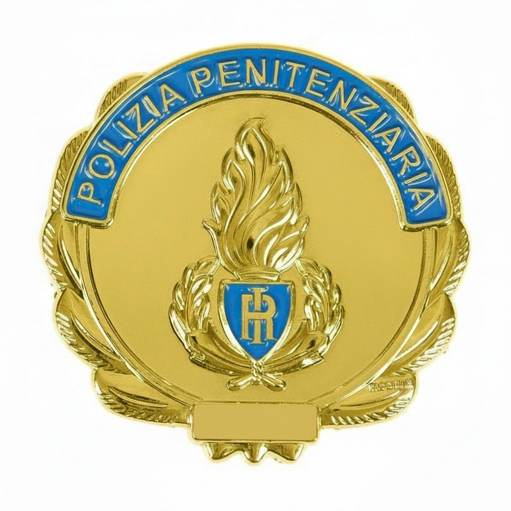 Distintivo Placca Polizia Penitenziaria Oro