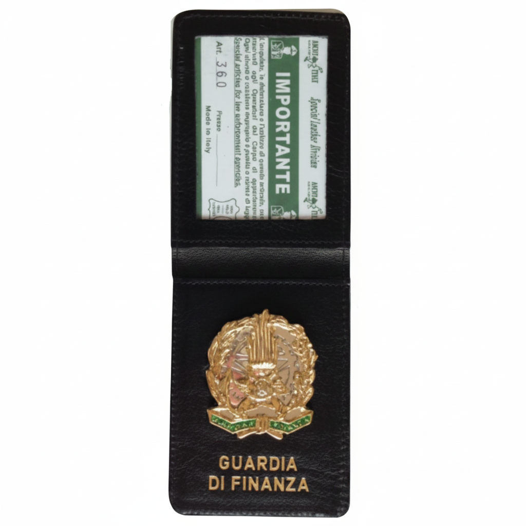 Portafogli Porta Placca e Tesserino Guardia di Finanza Art. 360 Verticale