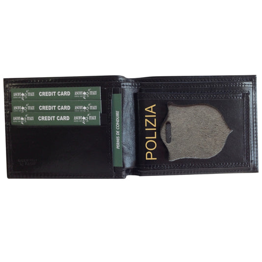 Portafogli Porta Placca e Tesserino Polizia di Stato c/Pattina Estraibile Art. 560
