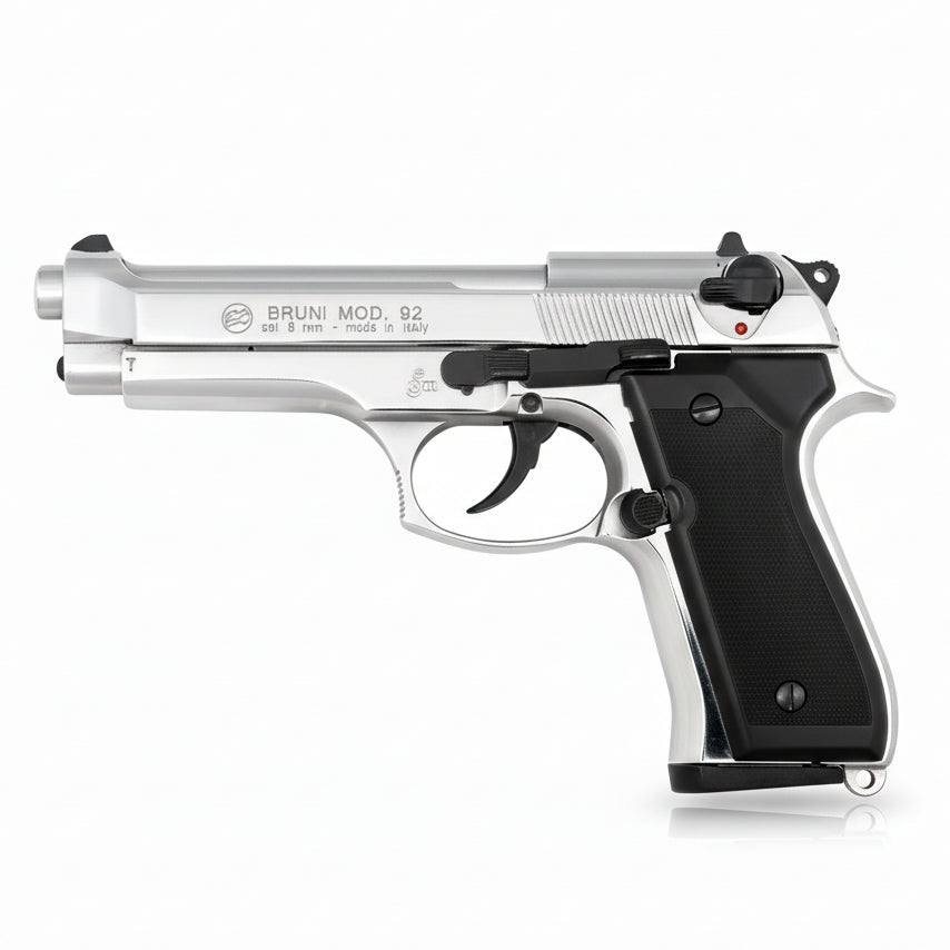 Pistola a salve 92 Cromata - Mod. Beretta 9x21