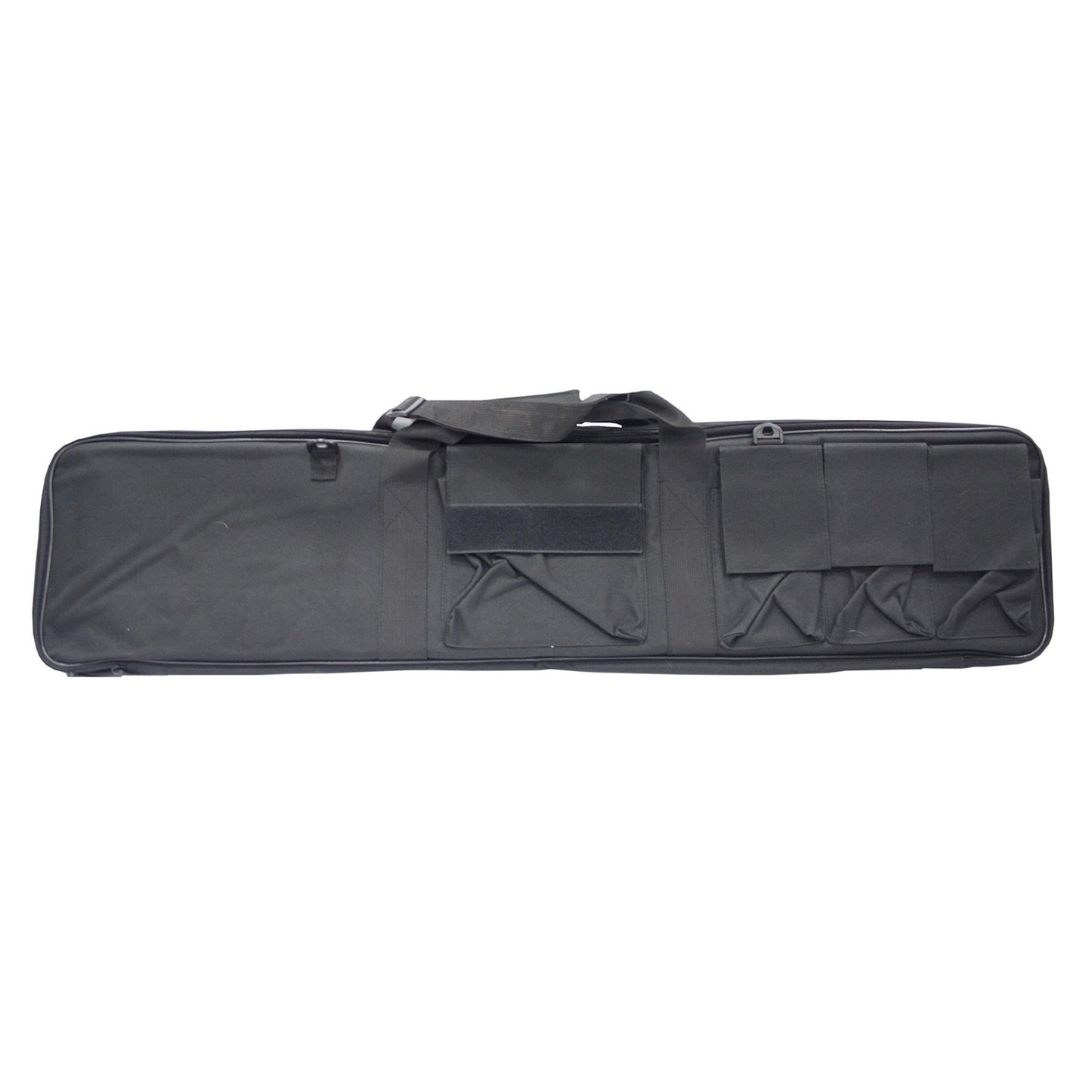 Fodero per Fucile In Cordura Doppia con Tasche NERO 110 cm (B120)
