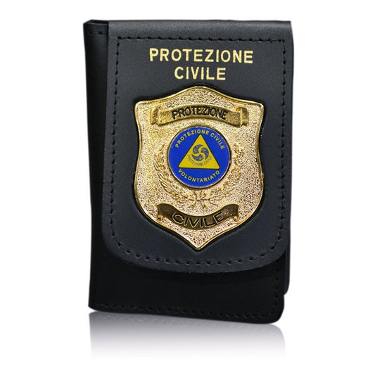 Portafogli Porta Placca e Tesserino Protezione Civile Scudo