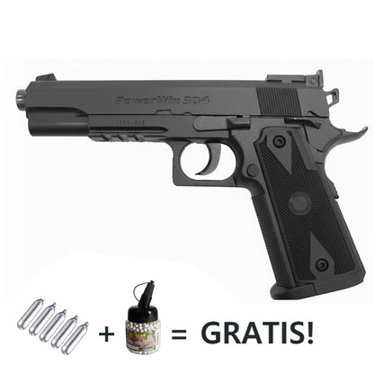 Pistola a Co2 Compressa mod. Colt 304 Bundle