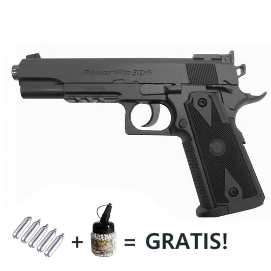 Pistola a Co2 Compressa mod. Colt 304 Bundle
