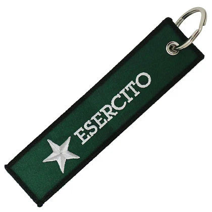 Portachiavi Ricamato Esercito