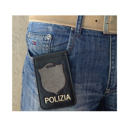 Portafogli Porta Placca e Tesserino Polizia di Stato c/Pattina Estraibile Art. 560