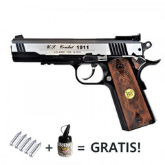 Pistola a Co2 mod. COLT 1911 Scarrellante Bundle