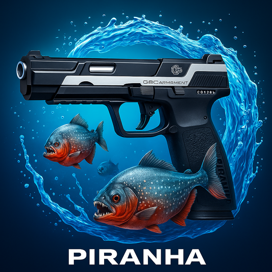 Pistola a Gas G&G mod. PIRANHA MK I SILVER