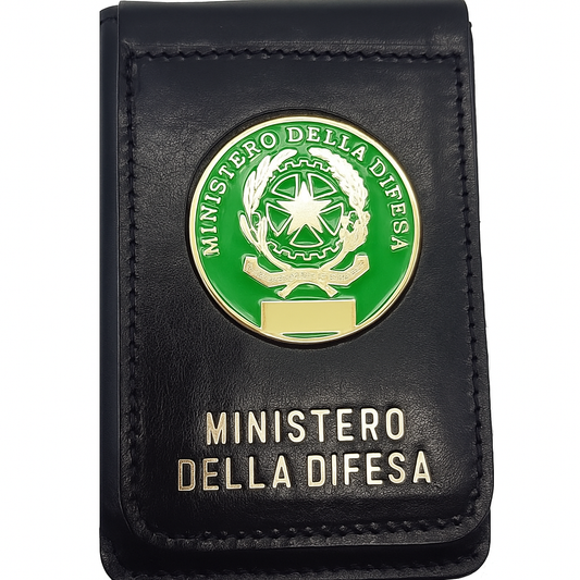 Portafogli Porta Placca e Tesserino Ministero della Difesa (Esercito) Round Green