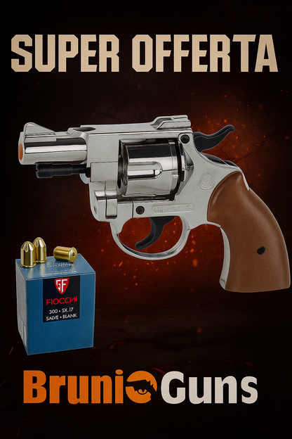 Pistola a salve Olympic 380 Cromata