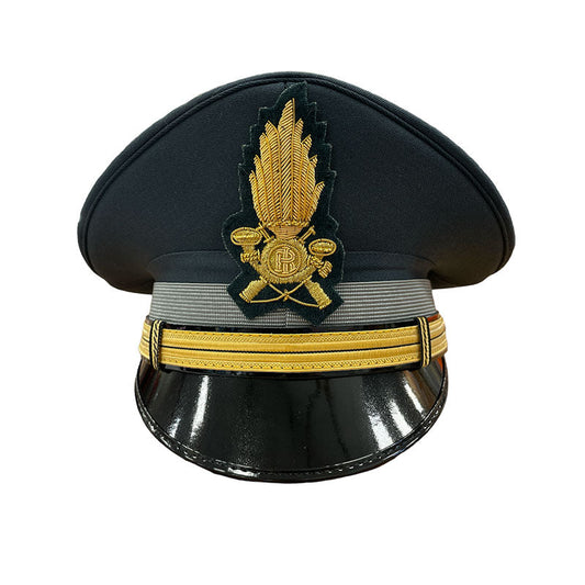 Tesa Uomo Guardia di Finanza Completa di Soggolo, Galloni e Fiamma