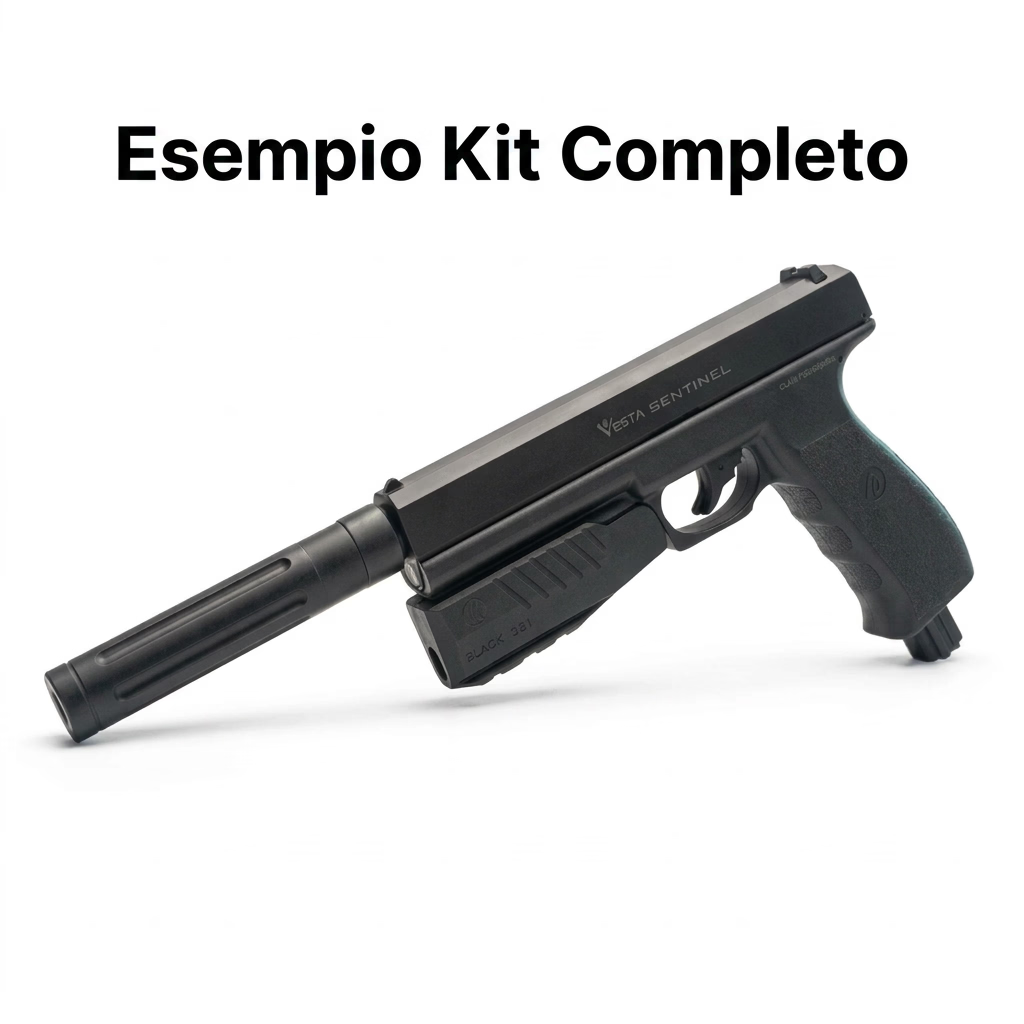 Pistola ad aria compressa Marcatore SENTINEL 12,7 J a Sfere calibro .50