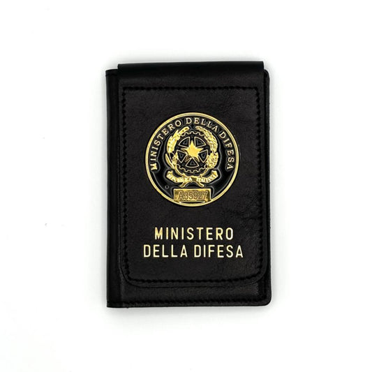 Portafogli Porta Placca e Tesserino Ministero della Difesa (Esercito) Round Black