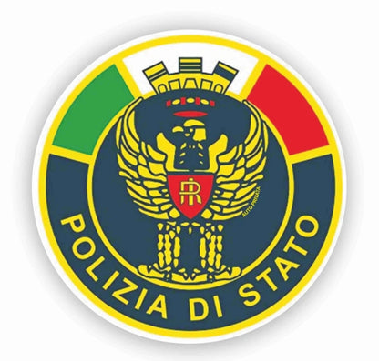 Adesivo Polizia di Stato per Vetro Parabrezza