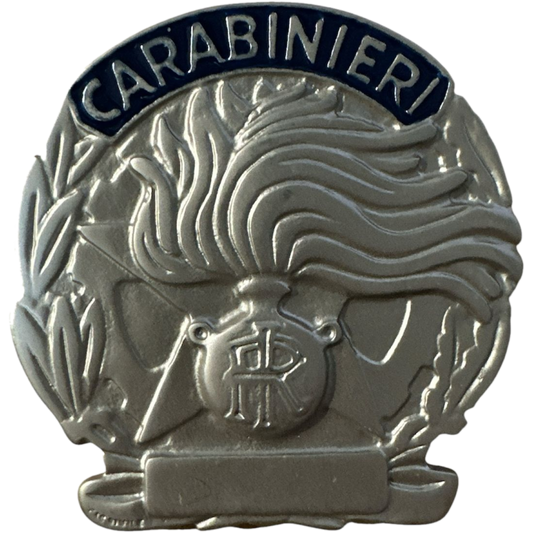 Distintivo Placca Carabinieri Argento Satinato