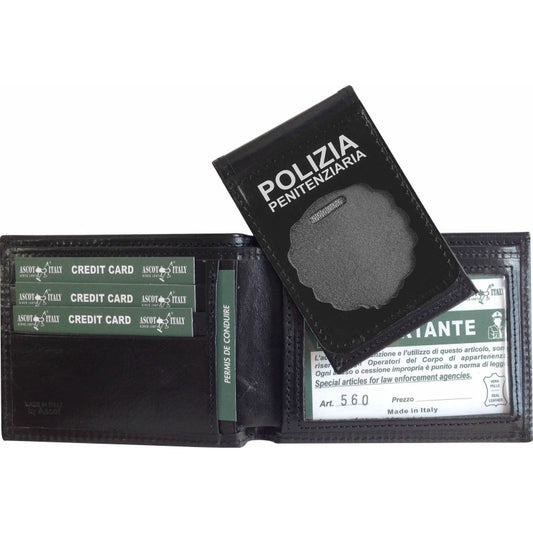 Portafogli Porta Placca e Tesserino Penitenziaria c/Pattina Estraibile Art. 560
