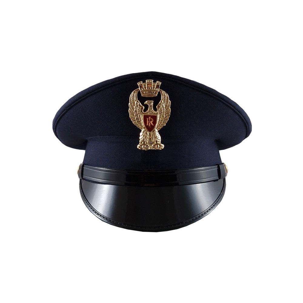 Tesa Uomo Polizia di Stato Completa di Soggolo, Galloni e Fiamma