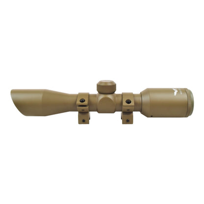 Ottica 4X32 Compact Completa di Attacchi Tan