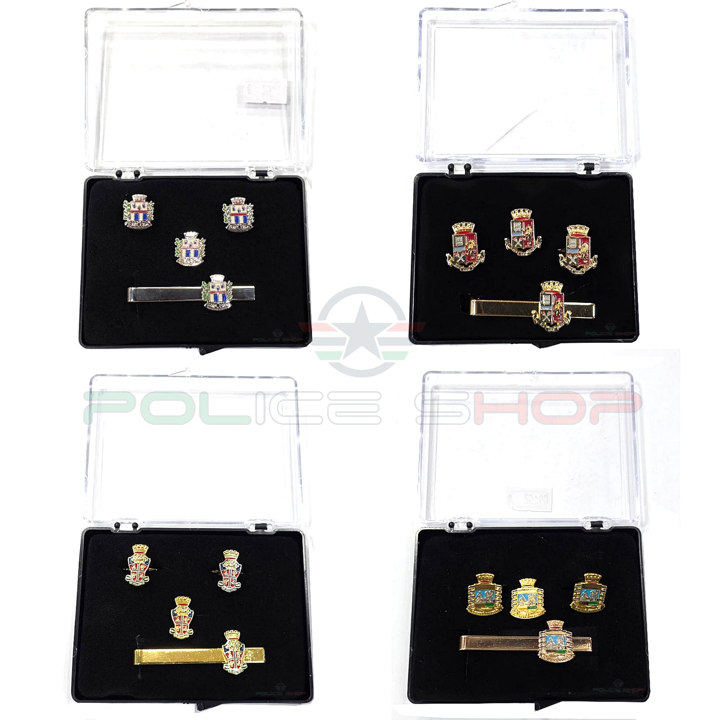 Set Gemelli, Pin e Fermacravatta Vari Corpi