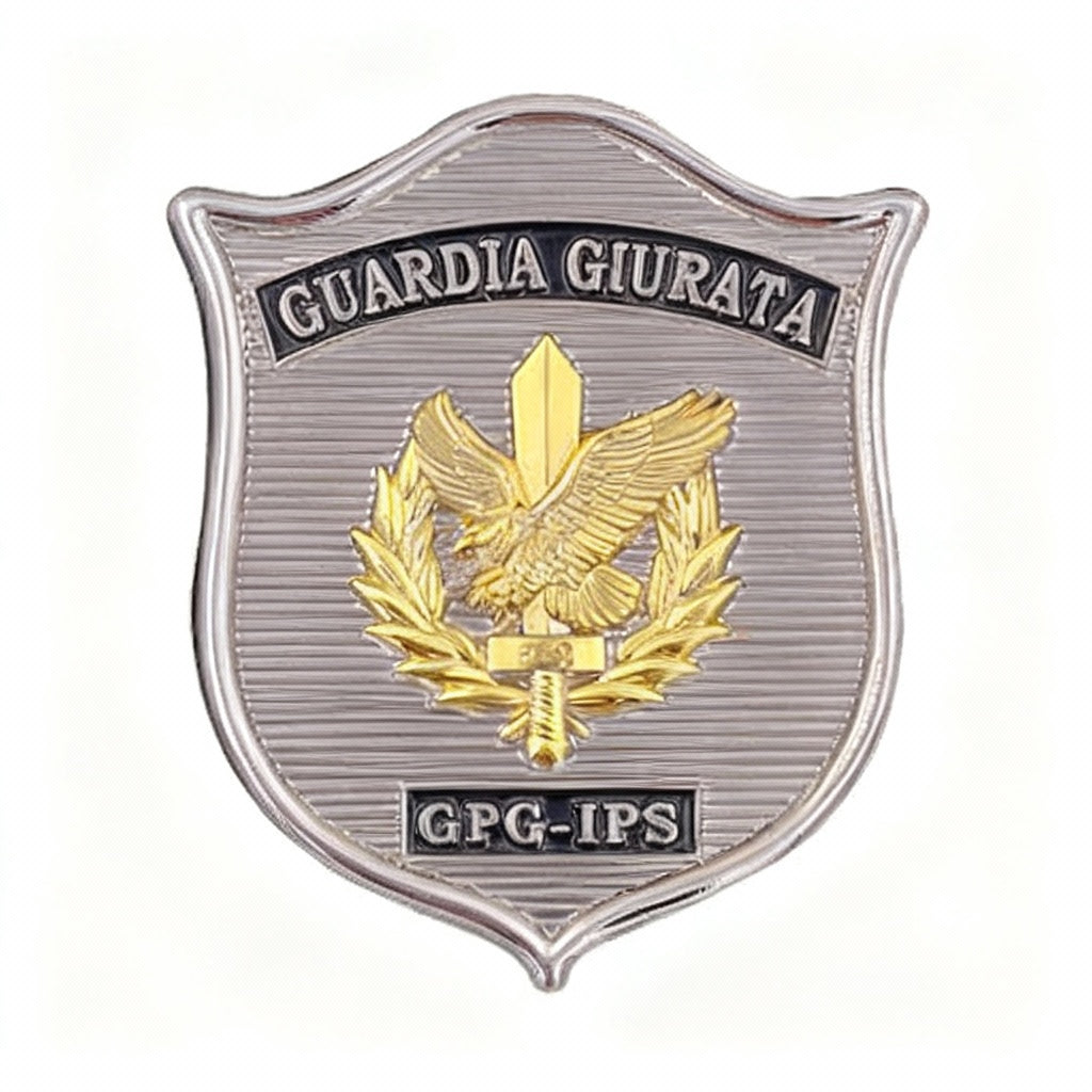Distintivo Placca Guardie Giurate GPG IPS