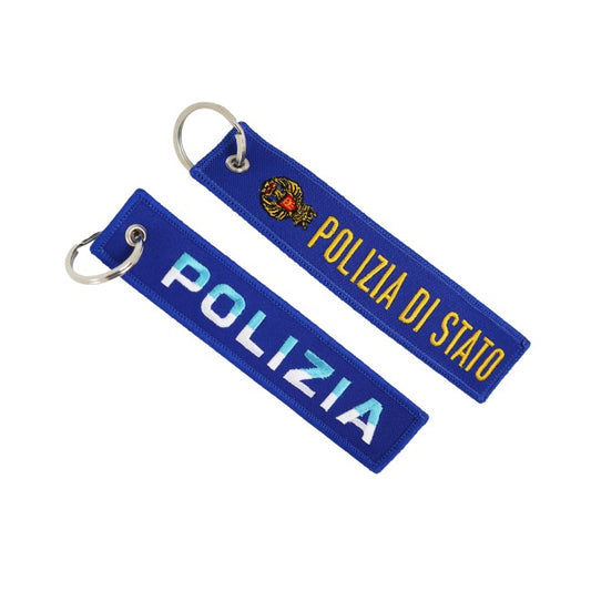 Portachiavi Ricamato Polizia di Stato