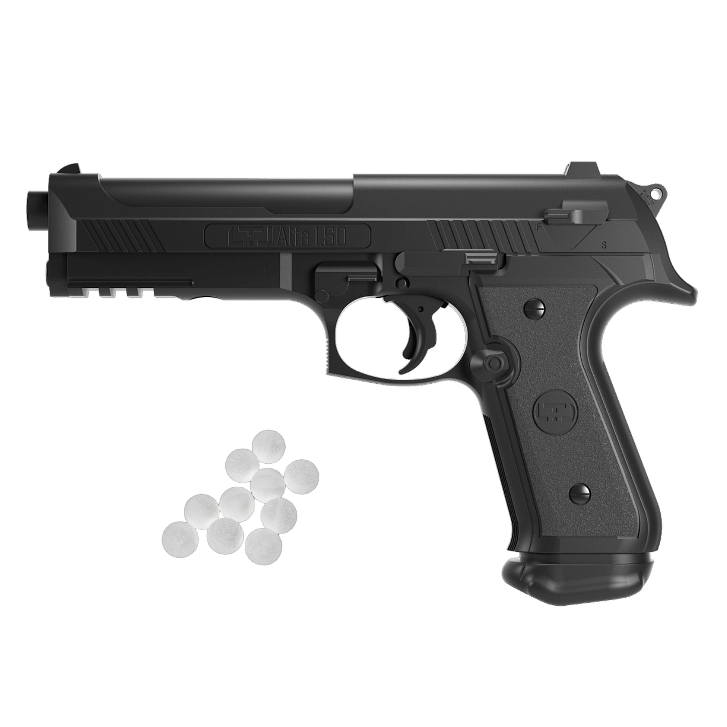 Pistola ad aria compressa ALFA calibro .50 a pallettoni