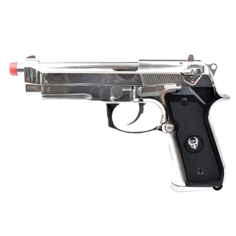 Pistola a Gas mod. 92 Scarrellante Full Metal Cromata/Argentata (HG194 S)