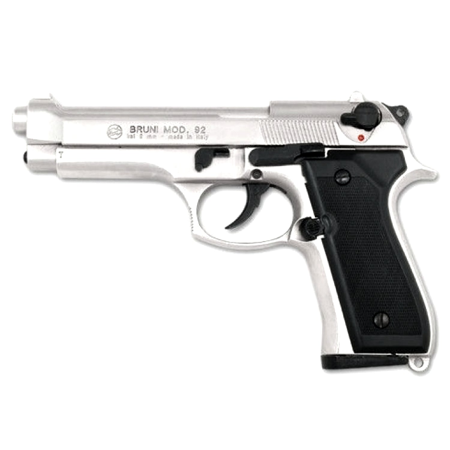 Pistola a salve 92 Cromata - Mod. Beretta 9x21 – Police Shop