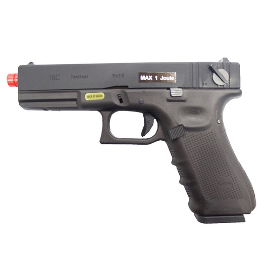 Pistola a Gas mod. Glock 18 Scarrellante a Raffica (W059B)