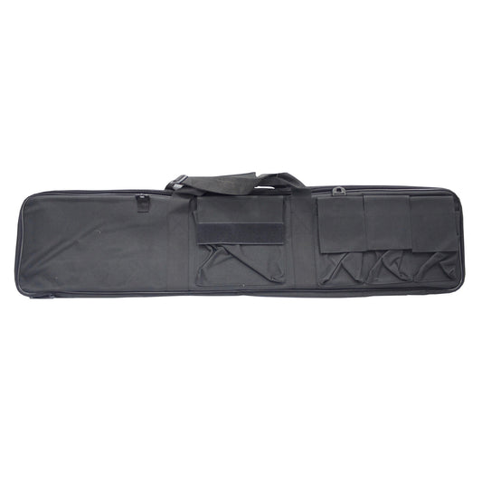 Fodero per Fucile In Cordura Doppia con Tasche NERO 110 cm (B120)