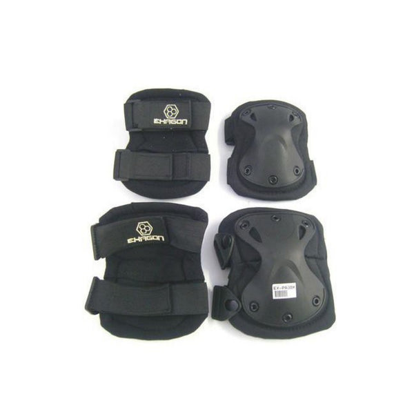 Set Ginocchiere e Gomitiere Exagon Nere (EX-PA3BK)