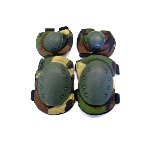 Naamiointikuvioiset polvi- ja kyynärpääsuojat (G1 WOOD)